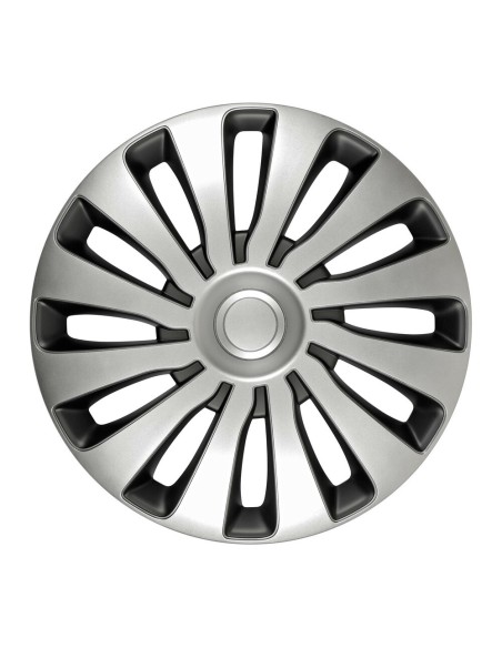 Set 4 copricerchi Sepang Silver e Black in ABS 15 