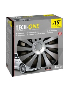 Set 4 copricerchi Sepang Silver e Black in ABS 15  2