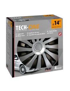 Set 4 copricerchi Sepang Silver e Black in ABS 14  2
