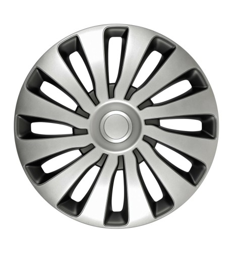 Set 4 copricerchi Sepang Silver e Black in ABS 13