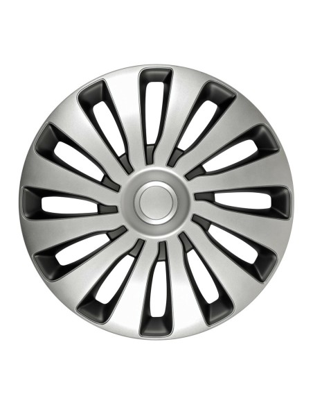 Set 4 copricerchi Sepang Silver e Black in ABS 13  Set 4 copricerchi Sepang Silver e Black in ABS 13