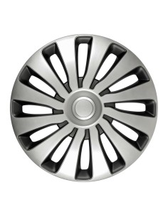 Set 4 copricerchi Sepang Silver e Black in ABS 16 