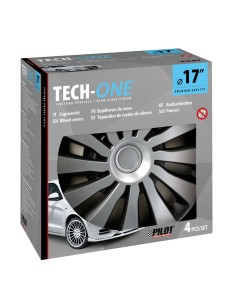 Set 4 copricerchi Sepang Silver e Black in ABS 17  2