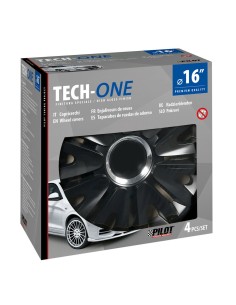 Set 4 copricerchi universali Royal Black in ABS 16  2