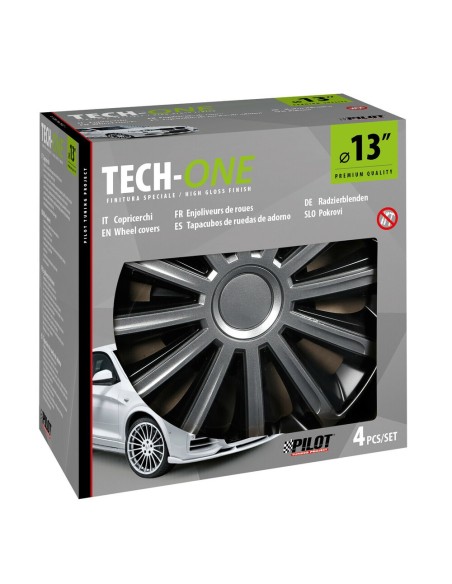 Set 4 copricerchi universali Trend Bicolour in ABS 13 