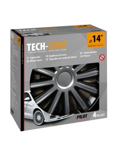 Set 4 copricerchi universali Trend Bicolour in ABS 14  2