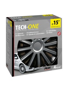 Set 4 copricerchi universali Trend Bicolour in ABS 15  2