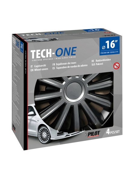 Set 4 copricerchi universali Trend Bicolour in ABS 16  Set 4 copricerchi universali Trend Bicolour in ABS 16