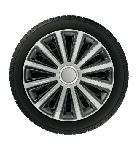 Set 4 copricerchi universali Trend Bicolour in ABS 16 