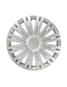 Set 4 copricerchi universali Active Silver in ABS 15 