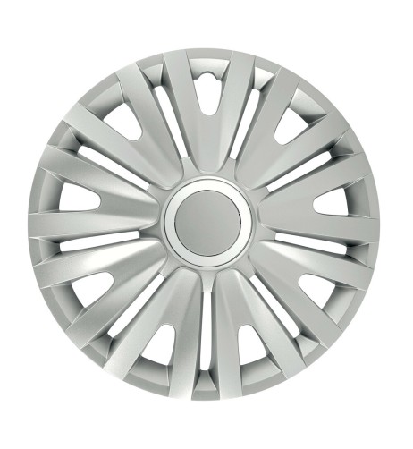Set 4 copricerchi universali Royal Silver in ABS 13