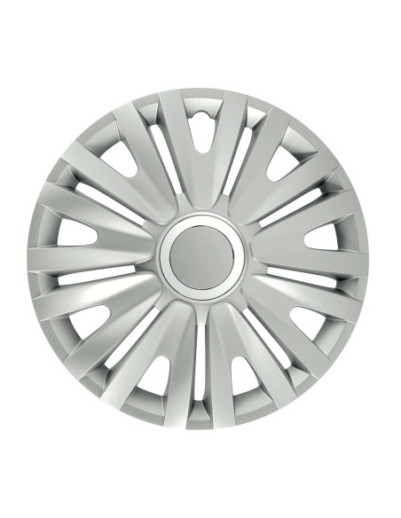 Set 4 copricerchi universali Royal Silver in ABS 13  Set 4 copricerchi universali Royal Silver in ABS 13