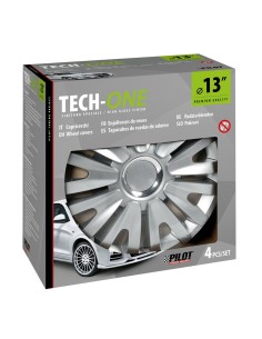 Set 4 copricerchi universali Royal Silver in ABS 13  2