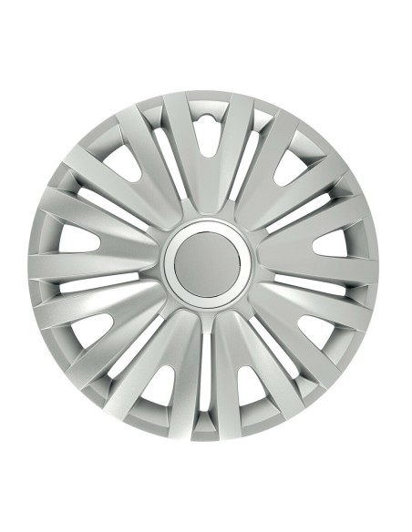 Set 4 copricerchi universali Royal Silver in ABS 15 