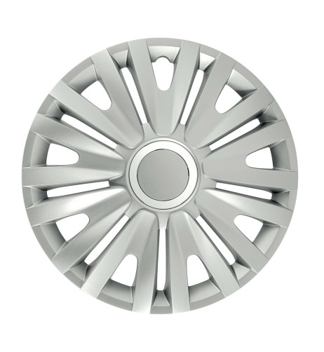 Set 4 copricerchi universali Royal Silver in ABS 16
