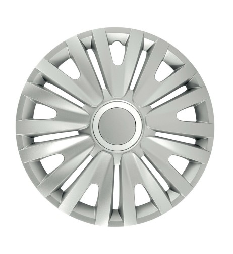 Set 4 copricerchi universali Royal Silver in ABS 16 