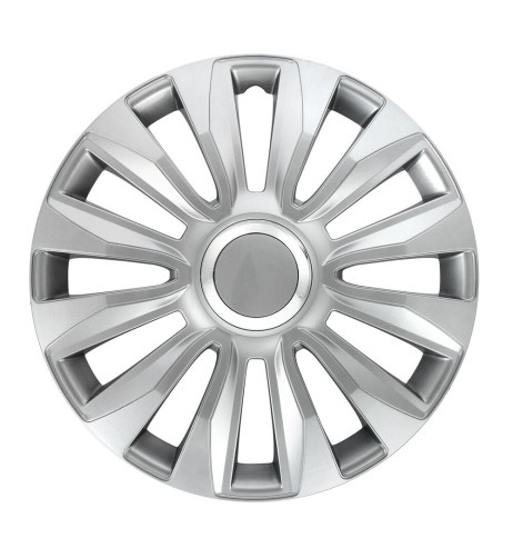 Set 4 copricerchi universali Avalone Pro silver in ABS 14 