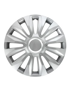 Set 4 copricerchi universali Avalone Pro silver in ABS 15 