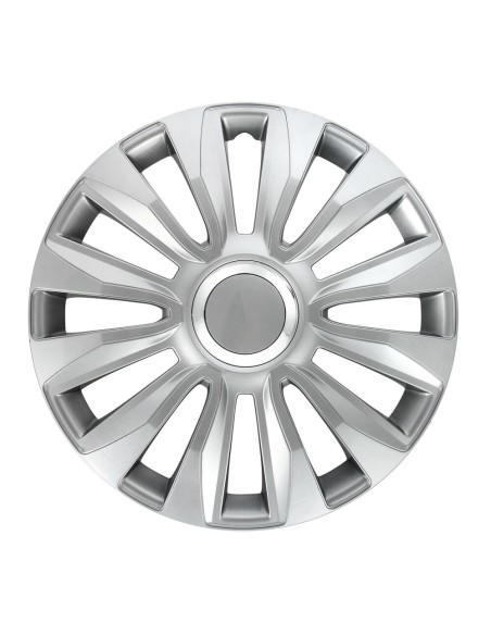 Set 4 copricerchi universali Avalone Pro silver in ABS 15  Set 4 copricerchi universali Avalone Pro silver in ABS 15