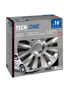 Set 4 copricerchi universali Avalone Pro silver in ABS 16  2