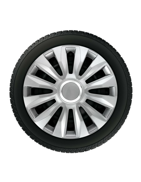 Set 4 copricerchi universali Avalone Pro silver in ABS 16  Set 4 copricerchi universali Avalone Pro silver in ABS 16