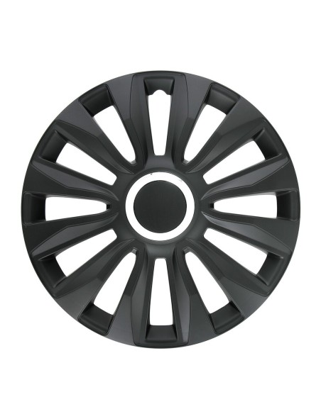 Set 4 copricerchi universali Avalone Pro black in ABS 15 