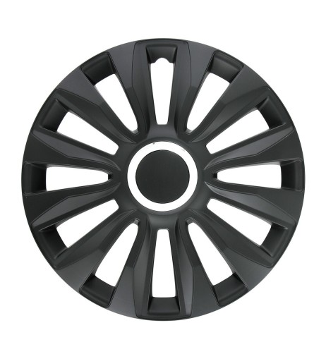 Set 4 copricerchi universali Avalone Pro black in ABS 16