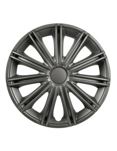 Set 4 copricerchi universali Nero Dark in ABS 14