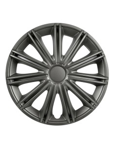 Set 4 copricerchi universali Nero Dark in ABS 14 