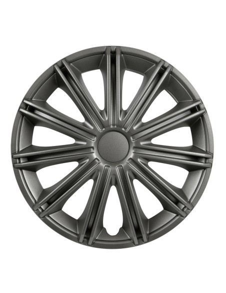 Set 4 copricerchi universali Nero Dark in ABS 14  Set 4 copricerchi universali Nero Dark in ABS 14