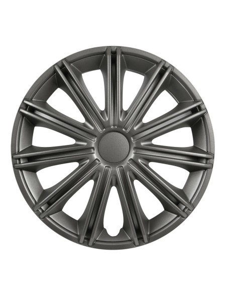 Set 4 copricerchi universali Nero Dark in ABS 15 