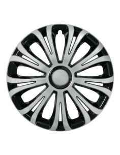 Set 4 copricerchi universali Avera Silver Black in ABS 13 