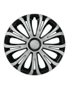 Set 4 copricerchi universali Avera Silver Black in ABS 13