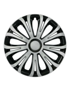 Set 4 copricerchi universali Avera Silver Black in ABS 15 