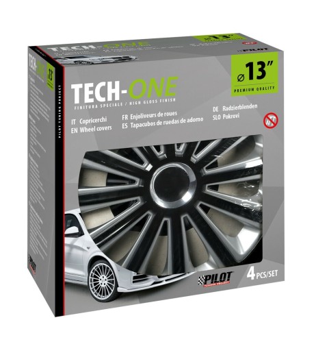 Set 4 copricerchi universali Trend DC RC in ABS 13 