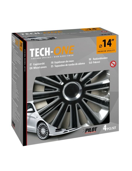 Set 4 copricerchi universali Trend DC RC in ABS 14 