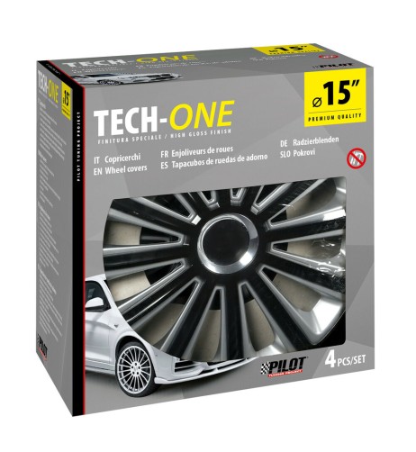 Set 4 copricerchi universali Trend DC RC in ABS 15