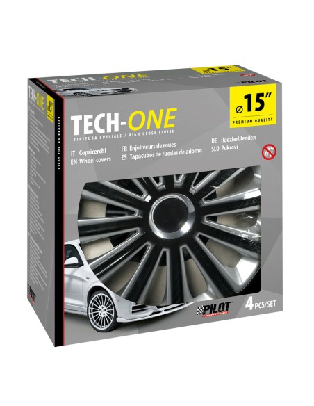 Set 4 copricerchi universali Trend DC RC in ABS 15  Set 4 copricerchi universali Trend DC RC in ABS 15