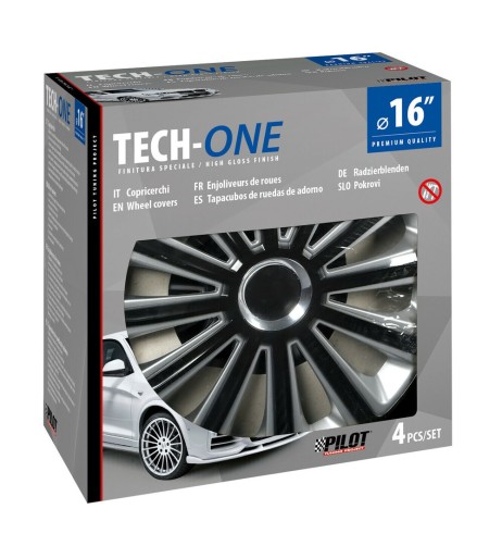 Set 4 copricerchi universali Trend DC RC in ABS 16 