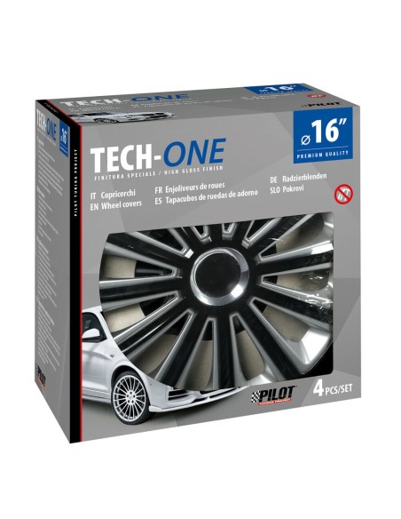 Set 4 copricerchi universali Trend DC RC in ABS 16 