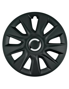 Set 4 copricerchi universali Stratos RC Black in ABS 13