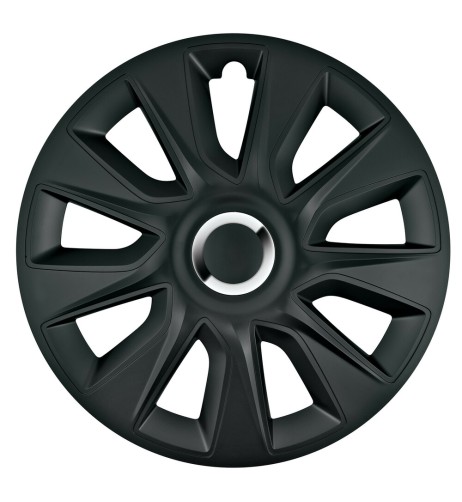 Set 4 copricerchi universali Stratos RC Black in ABS 13