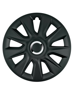 Set 4 copricerchi universali Stratos RC Black in ABS 15