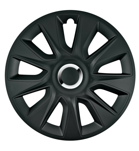 Set 4 copricerchi universali Stratos RC Black in ABS 16