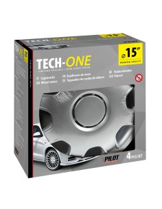Set 4 copricerchi in ABS bombati furgoni camper colore grigio diametro 15  2