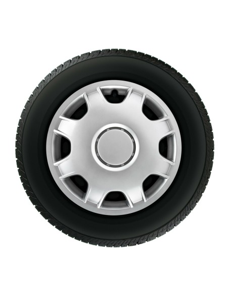 Set 4 copricerchi in ABS bombati furgoni camper colore grigio diametro 15  Set 4 copricerchi in ABS bombati furgoni camper colore grigio diametro 15