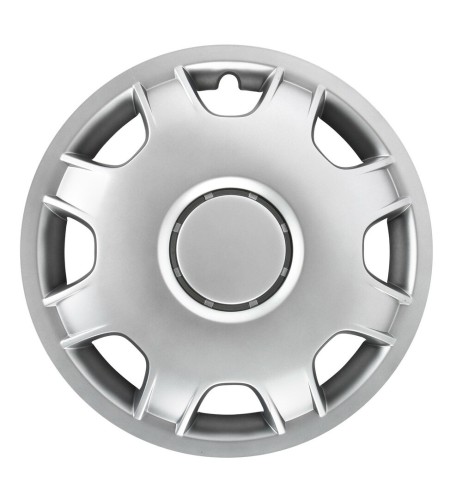 Set 4 copricerchi in ABS bombati furgoni camper colore grigio diametro 16 