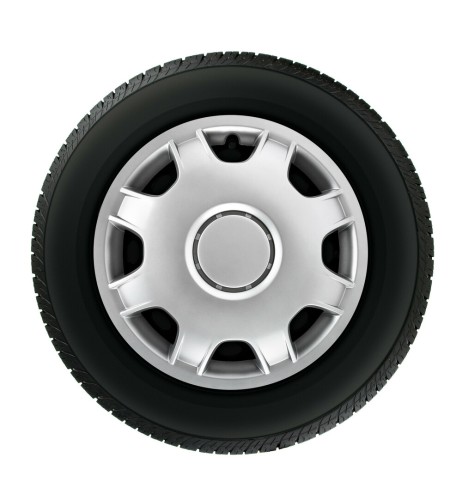 Set 4 copricerchi in ABS bombati furgoni camper colore grigio diametro 16