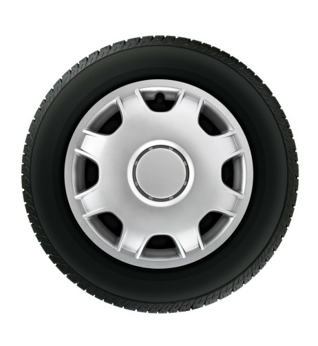 Set 4 copricerchi in ABS bombati furgoni camper colore grigio diametro 16 