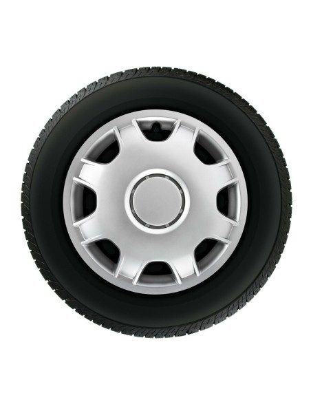 Set 4 copricerchi in ABS bombati furgoni camper colore grigio diametro 16 